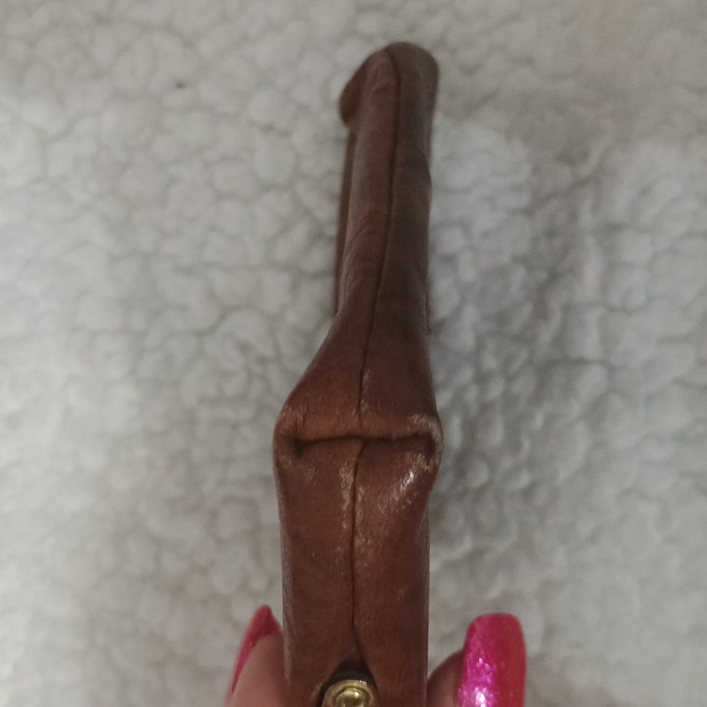 Buxton Brown Real Leather Coin Purse - Picture 4 of 6